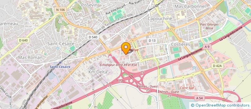 localisation de l'entreprise DYCOTEL à NIMES