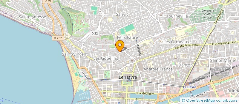 localisation de l'entreprise DYE à LE HAVRE