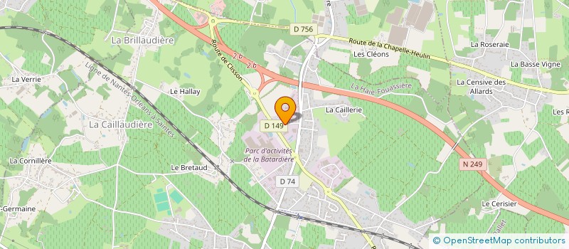 localisation de l'entreprise DYFAC à LA HAIE-FOUASSIERE