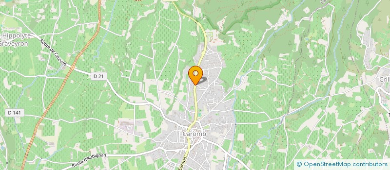 localisation de l'entreprise DYH IMMO  CAROMB