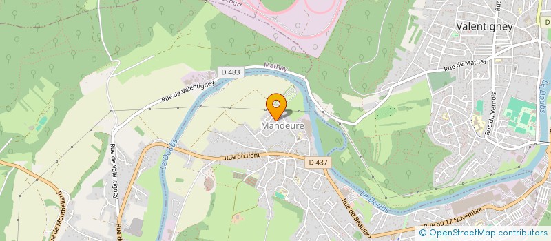 localisation de l'entreprise DYLAN  MANDEURE