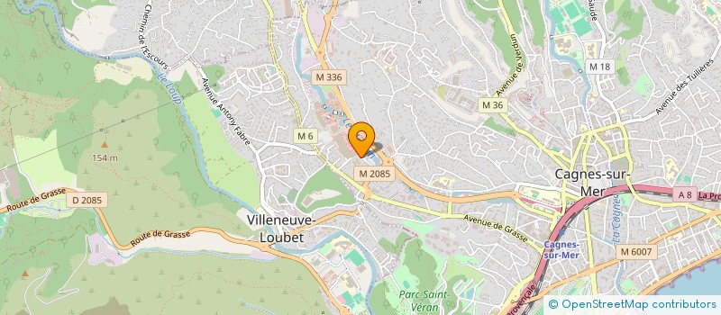 localisation de l'entreprise DYLAN à CAGNES-SUR-MER