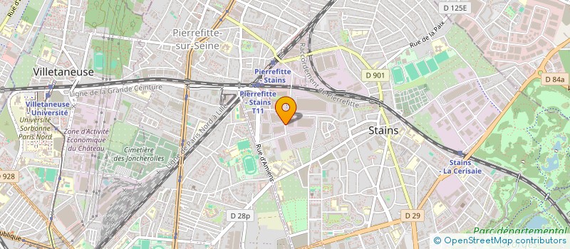 localisation de l'entreprise DYLAN à STAINS