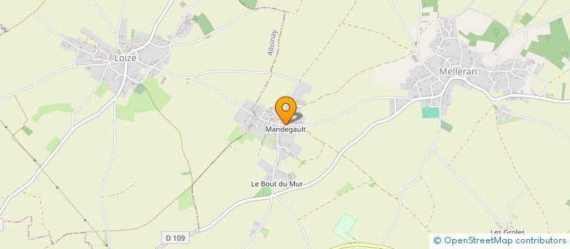 localisation de l'entreprise DYLAN RICHE à MELLERAN