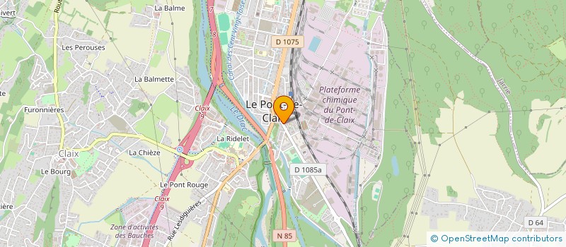 localisation de l'entreprise DYLINE  LE PONT-DE-CLAIX