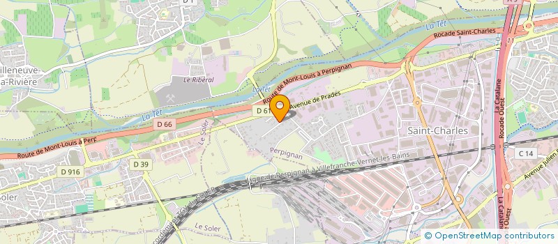 localisation de l'entreprise DYM  PERPIGNAN