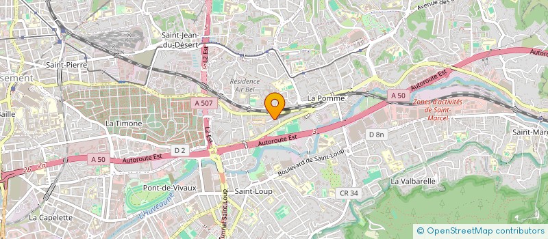 localisation de l'entreprise DYM à MARSEILLE