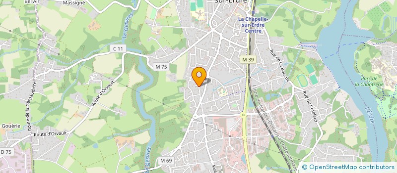 localisation de l'entreprise DYM SERVICES à LA CHAPELLE-SUR-ERDRE