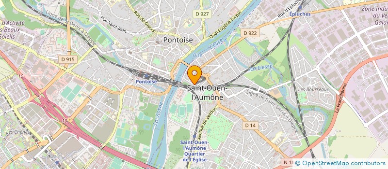 localisation de l'entreprise DYMA PREST à SAINT-OUEN-L'AUMONE