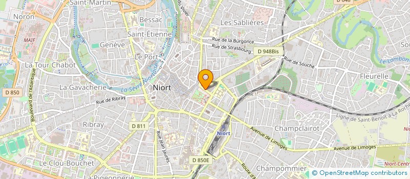 localisation de l'entreprise DYMANIQUE-ECONOMIE à NIORT