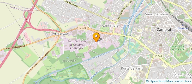 localisation de l'entreprise DYMATEC INDUSTRIES  ESCAUDUVRES