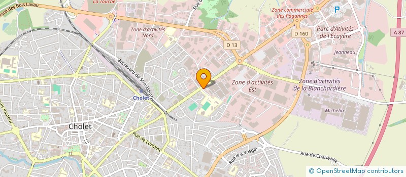 localisation de l'entreprise DYMJ à CHOLET