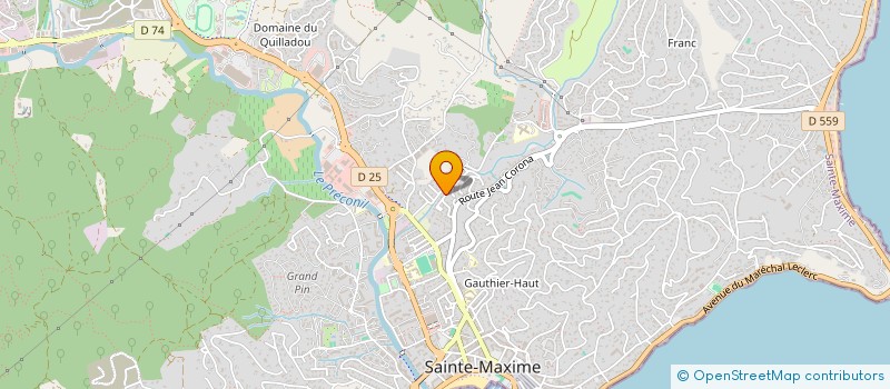 localisation de l'entreprise DYMYLO à SAINTE-MAXIME