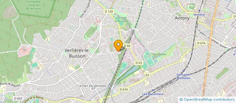 localisation de l'entreprise DYN'AFRIK (DYNAMIQUE AFRIQUE)  VERRIERES-LE-BUISSON