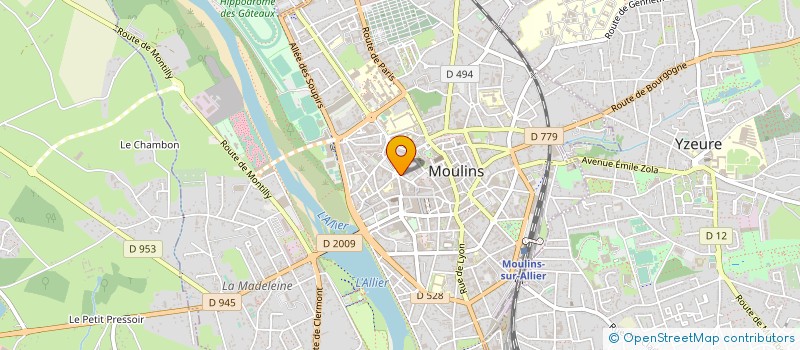 localisation de l'entreprise DYN'AGRI  MOULINS