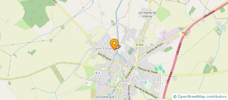 localisation de l'entreprise DYN'AMETRE à SAINT-FLORENTIN
