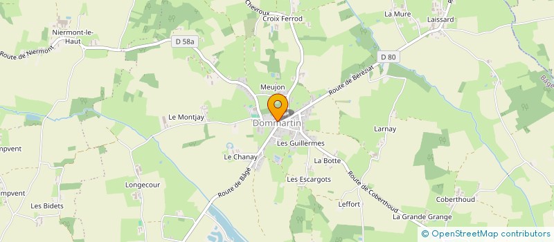 localisation de l'entreprise DYN'AMI'C DOMMART'AIN à BAGE-DOMMARTIN