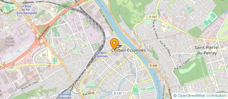 localisation de l'entreprise DYN'AMO à CORBEIL-ESSONNES