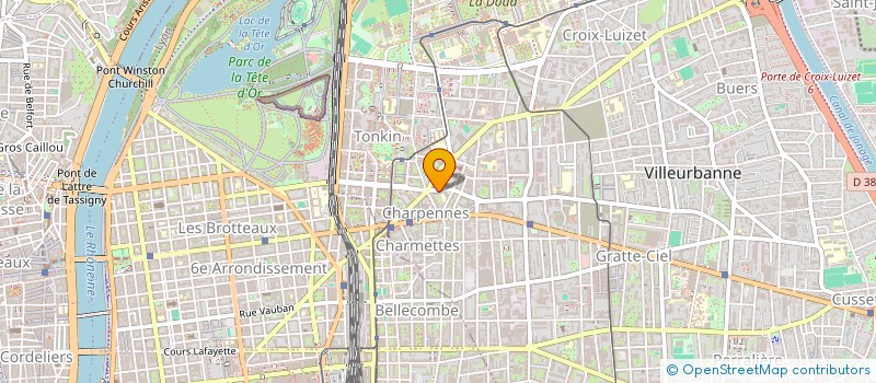 localisation de l'entreprise DYNA DECO  VILLEURBANNE