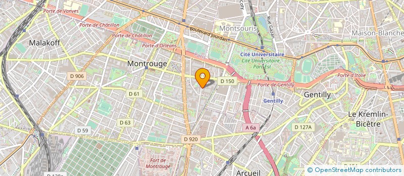 localisation de l'entreprise DYNA FLUIDES INGENIERIE à MONTROUGE