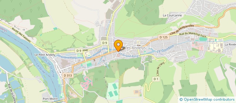 localisation de l'entreprise DYNA'FORM à LES ANDELYS