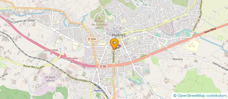 localisation de l'entreprise DYNA + FRANCE  HYERES