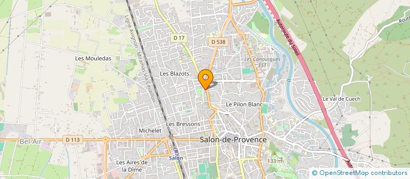 localisation de l'entreprise DYNA FRUIT à SALON-DE-PROVENCE