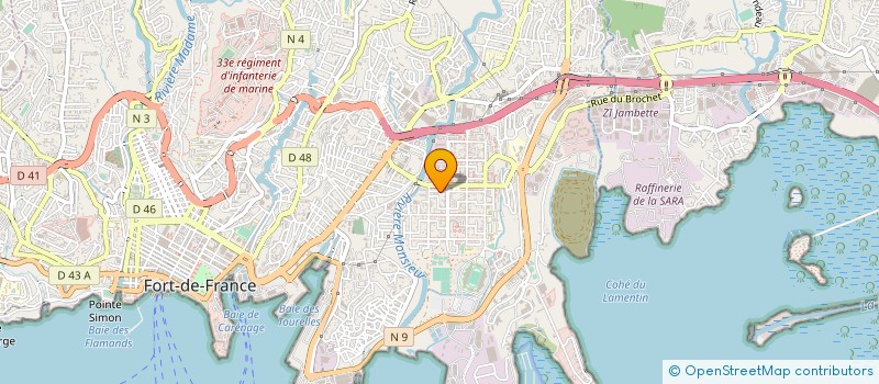 localisation de l'entreprise DYNA INVEST  FORT-DE-FRANCE