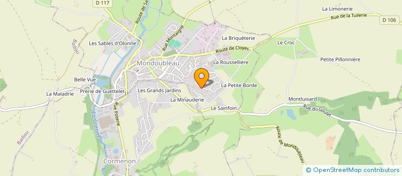 localisation de l'entreprise DYNA'MOMES à MONDOUBLEAU
