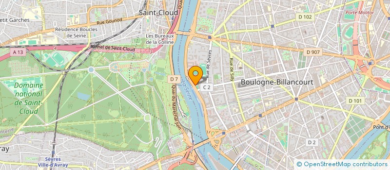 localisation de l'entreprise DYNA PRODUCTION & DUBBING PRODUCTION à BOULOGNE-BILLANCOURT