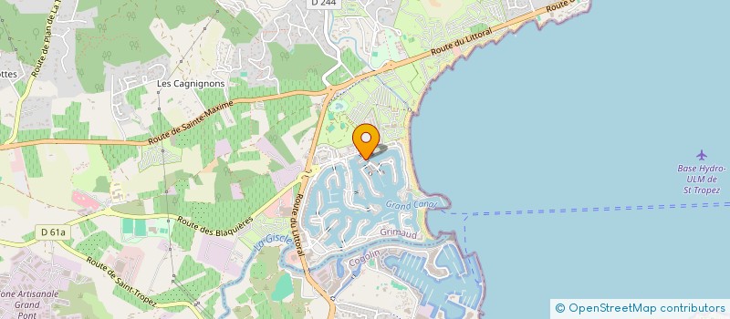 localisation de l'entreprise DYNA SERVICES  GRIMAUD