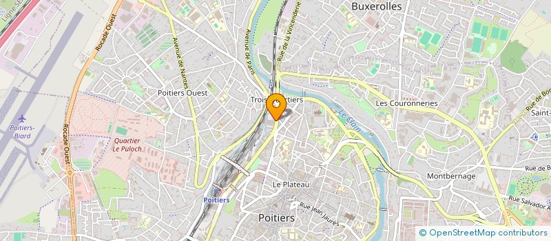 localisation de l'entreprise DYNAC à POITIERS