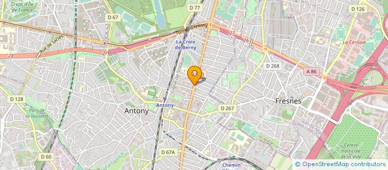 localisation de l'entreprise DYNAC ASSOCIES à ANTONY
