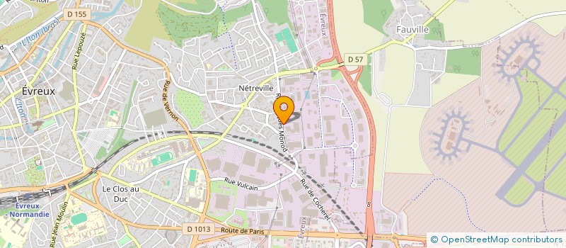 localisation de l'entreprise DYNADIDAC à EVREUX