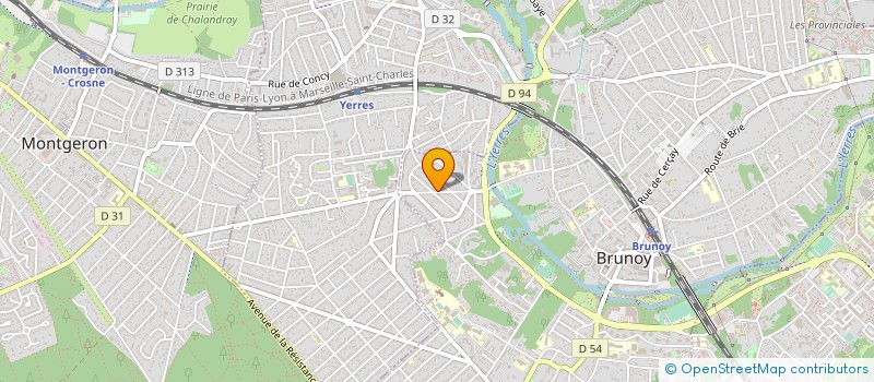 localisation de l'entreprise DYNAFORM  BRUNOY