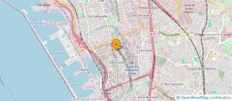 localisation de l'entreprise DYNAFRET à MARSEILLE