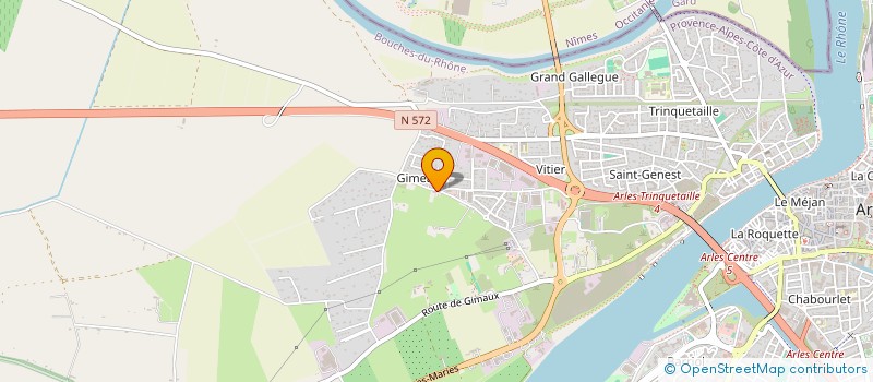 localisation de l'entreprise DYNAGREEN à ARLES