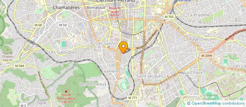 localisation de l'entreprise DYNAM FITNESS à CLERMONT-FERRAND
