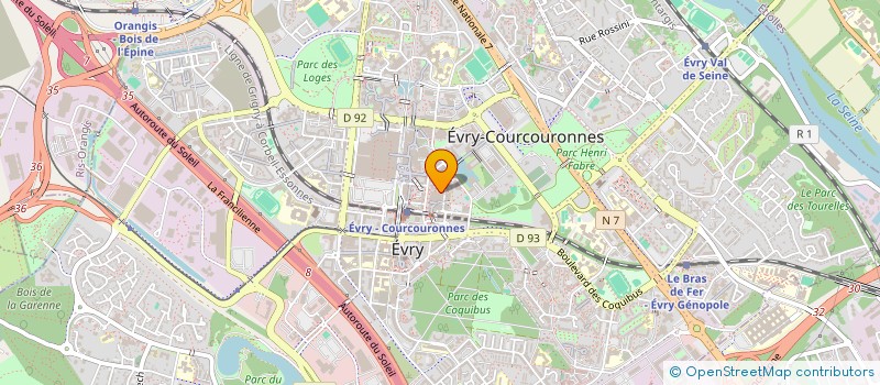 localisation de l'entreprise DYNAM INFORM ETUD SERV ENTREP à EVRY-COURCOURONNES