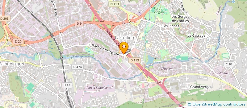 localisation de l'entreprise DYNAMI AVIATION TRAVEL à AUBAGNE