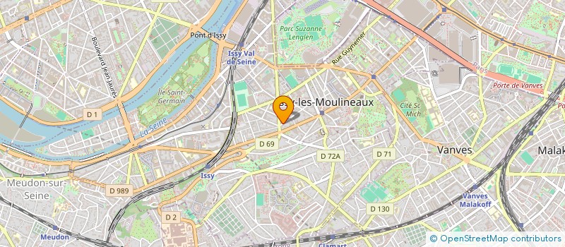 localisation de l'entreprise DYNAMI COIFF à ISSY-LES-MOULINEAUX