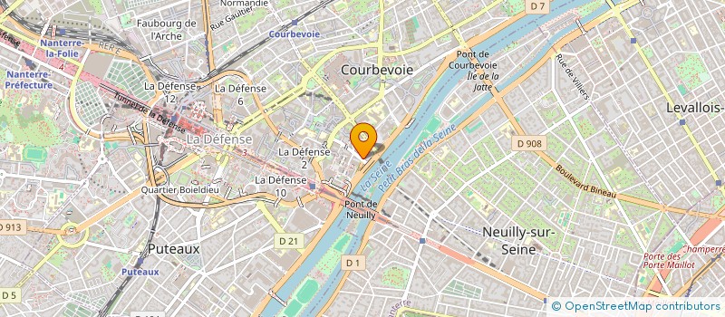 localisation de l'entreprise DYNAMIC 1  COURBEVOIE