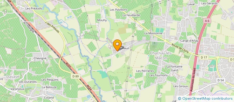 localisation de l'entreprise DYNAMIC 71  CHARNAY-LES-MACON