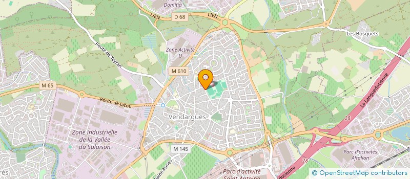 localisation de l'entreprise DYNAMIC ART DANSE à VENDARGUES