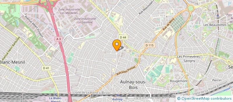 localisation de l'entreprise DYNAMIC AULNAY CLUB à AULNAY-SOUS-BOIS