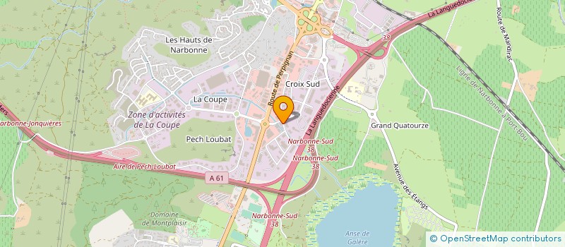 localisation de l'entreprise DYNAMIC AUTO  NARBONNE