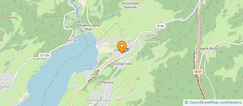 localisation de l'entreprise DYNAMIC CAR  MONTPERREUX