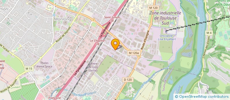 localisation de l'entreprise DYNAMIC CHANTIER SUD à TOULOUSE
