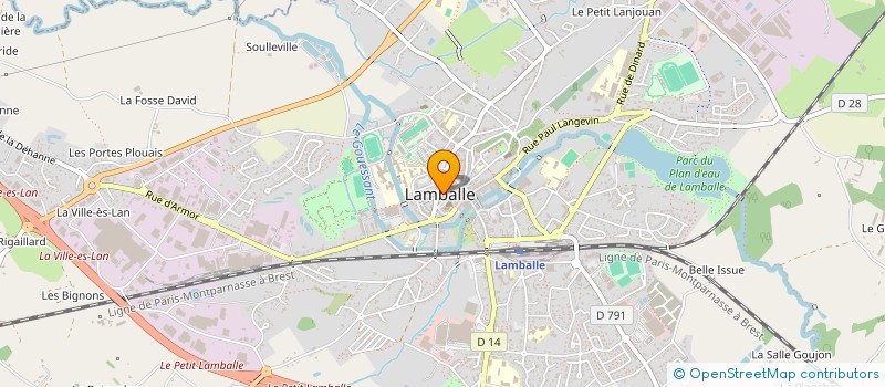 localisation de l'entreprise DYNAMIC'DANSE à LAMBALLE-ARMOR