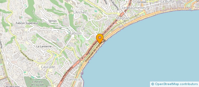 localisation de l'entreprise DYNAMIC ELEC à NICE
